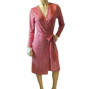 Ann Taylor Heart Wrap Dress Size 10